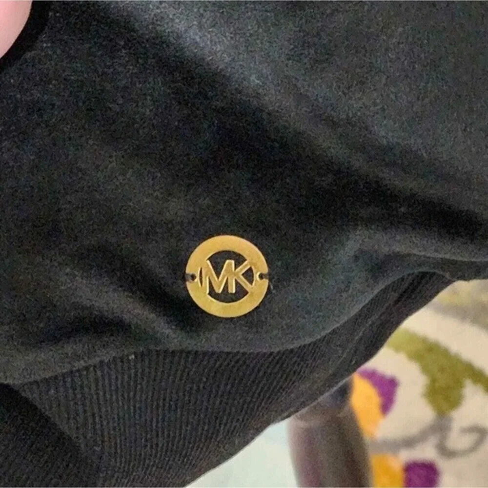 Michael Kors velvety‎ belts velour funnel neck sweatshirt plus size 3X new!!!